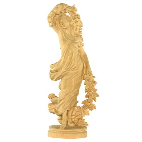 Spring - natural Wood carving in natural wood, without any surface treatment