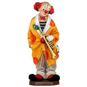 Clown with trumpet