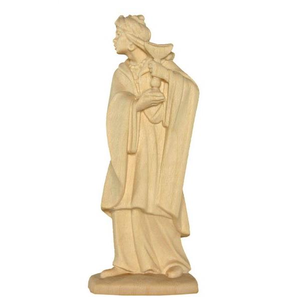 Black wise man tirolean crib - natural Wood carving in natural wood, without any surface treatment
