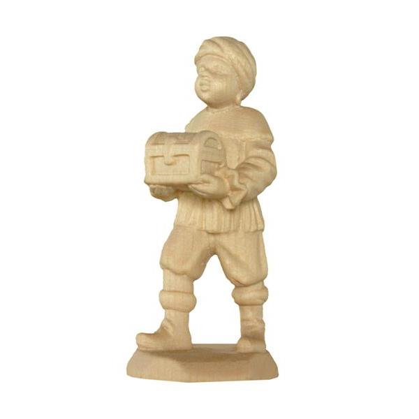 Page boy tirolean crib - natural Wood carving in natural wood, without any surface treatment