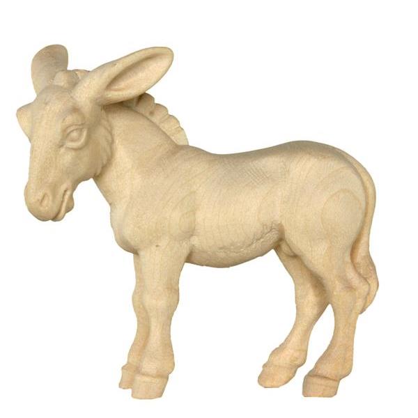 Donkey to ox standing tirolean crib - natural Wood carving in natural wood, without any surface treatment