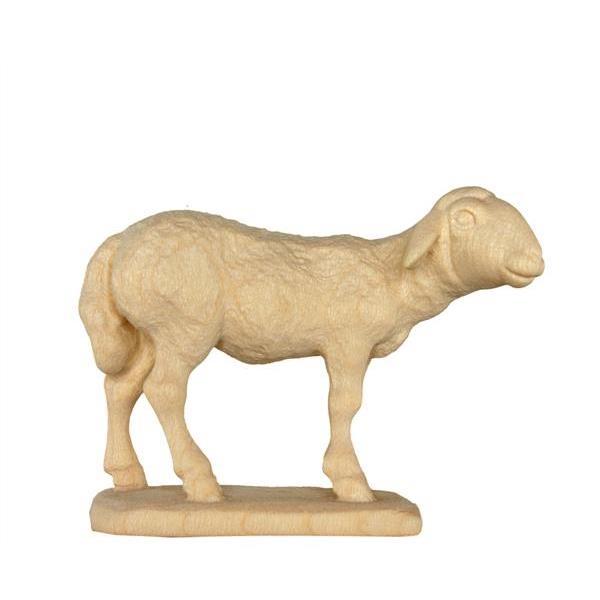 Sheep standing tirolean crib - natural Wood carving in natural wood, without any surface treatment