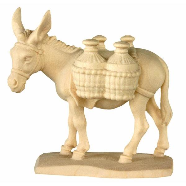 Pack donkey - natural Wood carving in natural wood, without any surface treatment