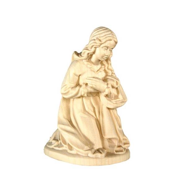 Holy Mary baroque crib - natural Wood carving in natural wood, without any surface treatment
