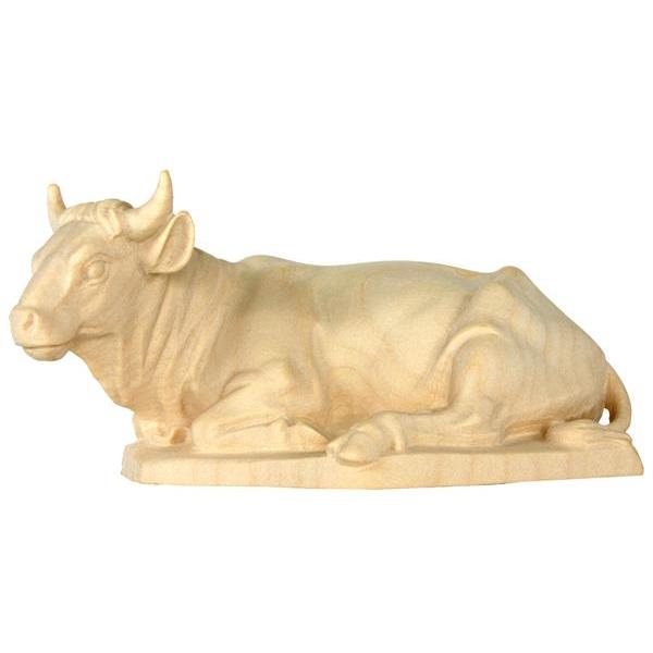 Ox lying baroque crib - natural Wood carving in natural wood, without any surface treatment
