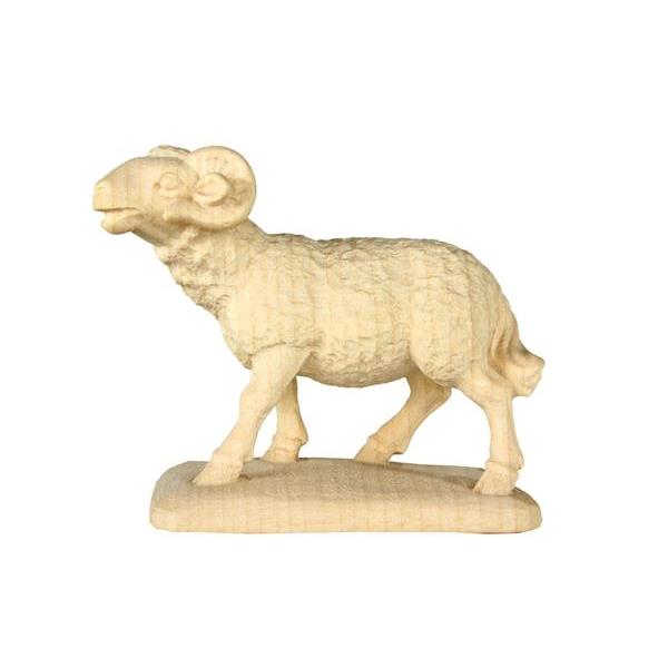 Ram baroque crib - natural Wood carving in natural wood, without any surface treatment