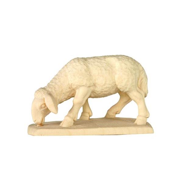Sheep grazing baroque crib - natural Wood carving in natural wood, without any surface treatment