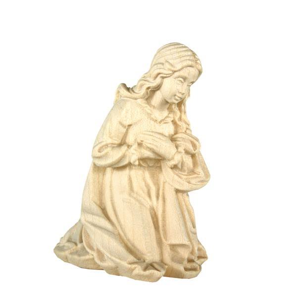 Holy Mary baroque crib n.b. - natural Wood carving in natural wood, without any surface treatment