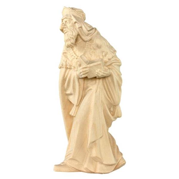White wise man baroque crib n.b. - natural Wood carving in natural wood, without any surface treatment
