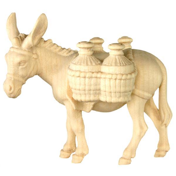Packed donkey baroque crib n.b. - natural Wood carving in natural wood, without any surface treatment