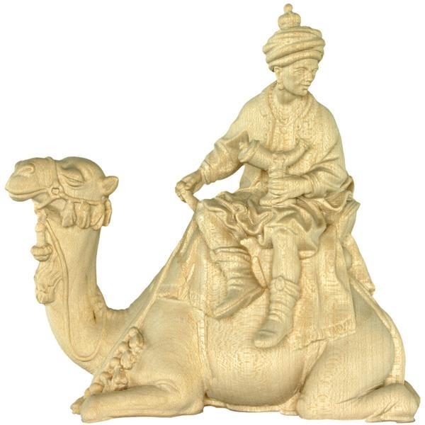 Wise man on camel n.b. - natural Wood carving in natural wood, without any surface treatment