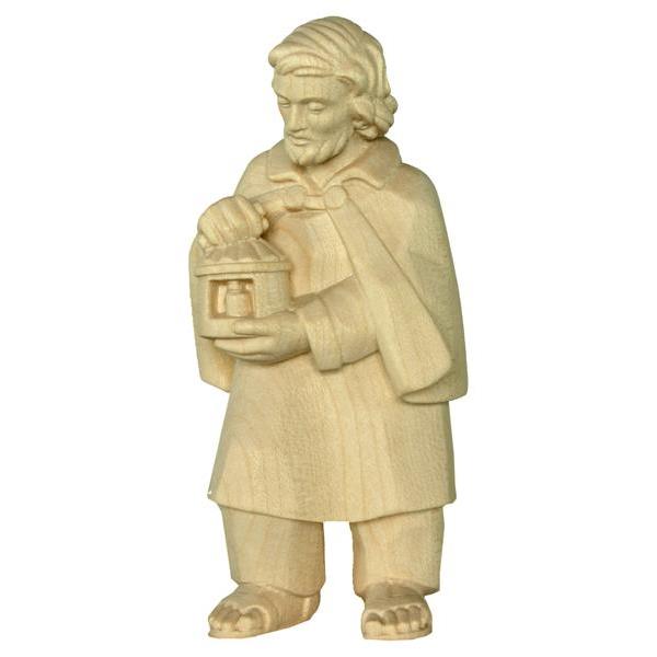 Holy Joseph naive crib - natural Wood carving in natural wood, without any surface treatment