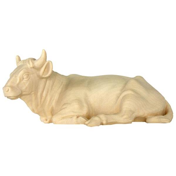Ox lying - natural Wood carving in natural wood, without any surface treatment