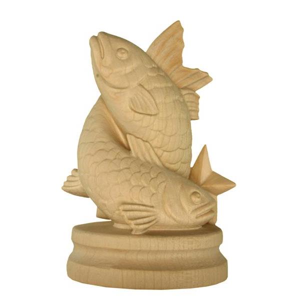 Zodiac sign Pisces - natural Wood carving in natural wood, without any surface treatment