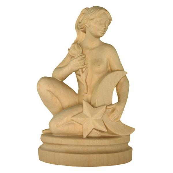 Zodiac sign Virgo - natural Wood carving in natural wood, without any surface treatment
