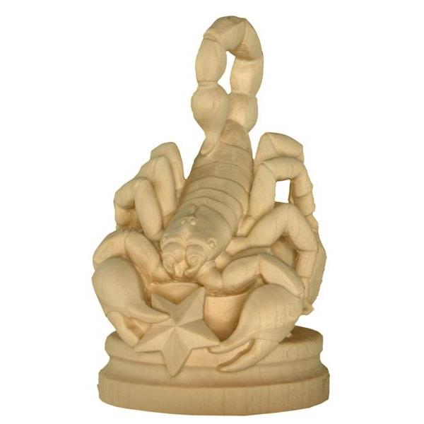 Zodiac sign Scorpio - natural Wood carving in natural wood, without any surface treatment