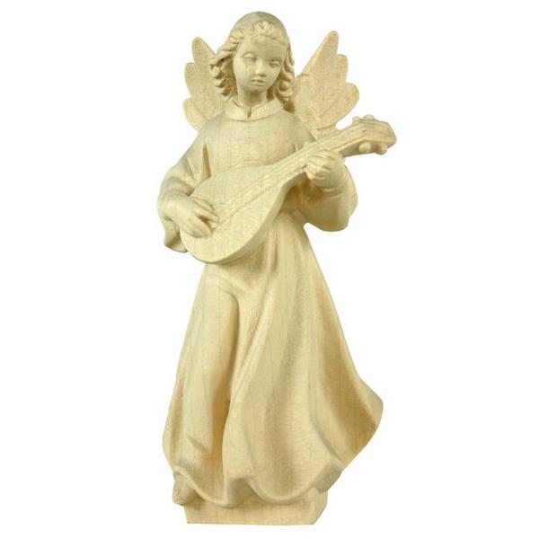 Angel with mandoline - natural Wood carving in natural wood, without any surface treatment