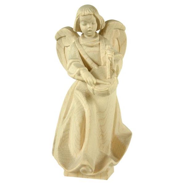 Angel with drum - natural Wood carving in natural wood, without any surface treatment