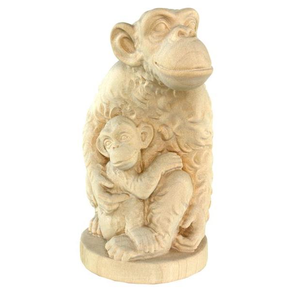 Monkeys (characters series) - natural Wood carving in natural wood, without any surface treatment