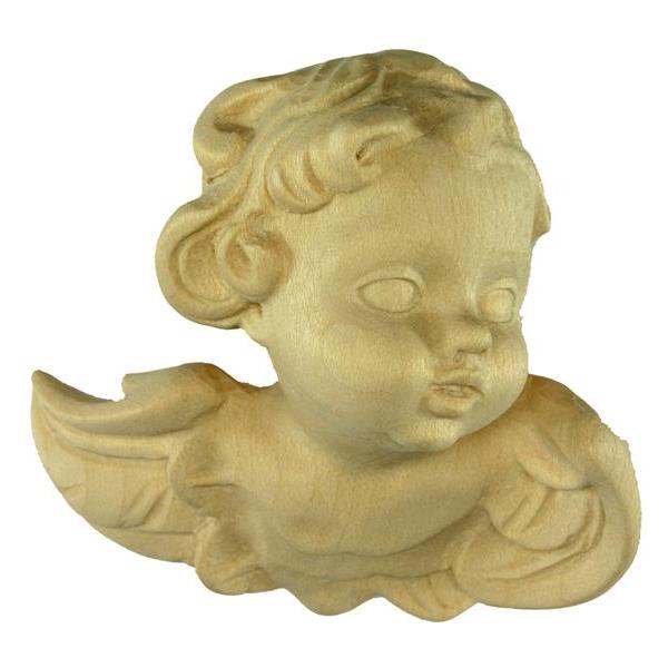 Angels-head (left) - natural Wood carving in natural wood, without any surface treatment