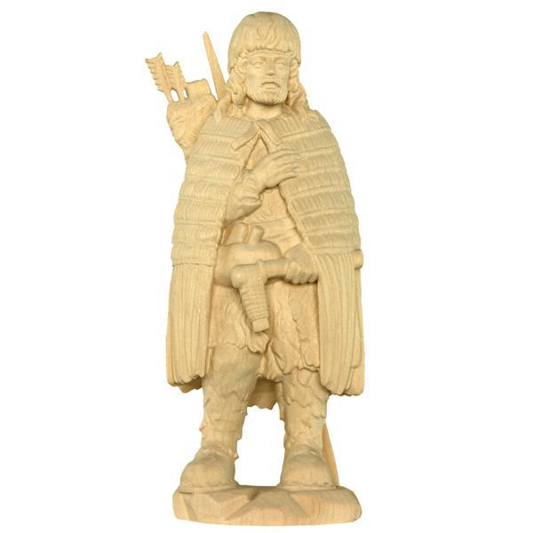 Iceman Oetzi - natural Wood carving in natural wood, without any surface treatment